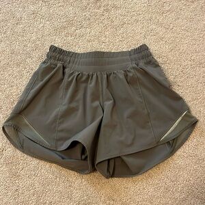 COPY - 4” Army Green Lululemon Hotty Hot Shorts Size 2